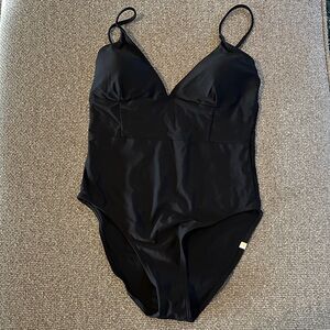Summersalt Black One-Piece V-Neck Swimsuit